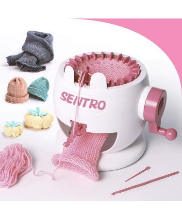 Knitting Machine  22 Needles Smart Knitting Round Loom  Knitting Board Rotating Double Knit Loom Machine for Adults or Kids  Knitting Loom Machines Weaving Loom Kit for Sock/Hat/Pumpkin