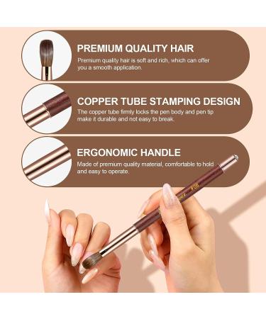 Shine Chance Acrylic Nail Brush Size 8 - 100% Real Kolinsky Art Brush for Acrylic Powder - Handmade Wood Handle Extension Tool for DIY & Professional Use - Buy Online on SooperMarket.com