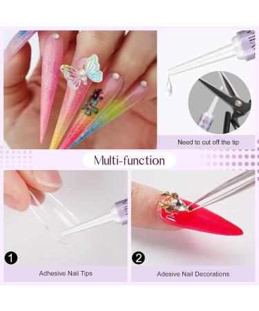 Saviland Nail Glue 20PCS - Professional Super Strong Acrylic Nail Tips Adhesive for Long Lasting Press on Nails - 0.07oz/pc C2-20PCS Set - Buy Online on SooperMarket.com