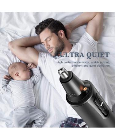 Waterproof Nose Hair Trimmer & Ear Clipper - Cordless Child Lock Easy Clean Wet/Dry Trimming Tool - Buy Online on SooperMarket.com