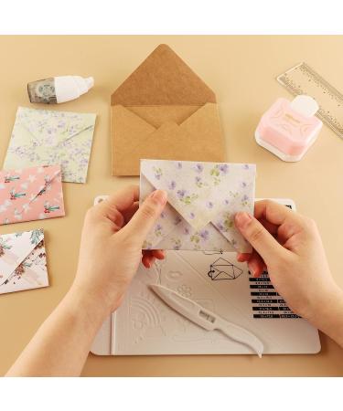 Mini 6.4x8.5 Multi-Purpose Scoring Board & Envelope Maker Set for Card Making and Crafts Projects - Buy Online on SooperMarket.com
