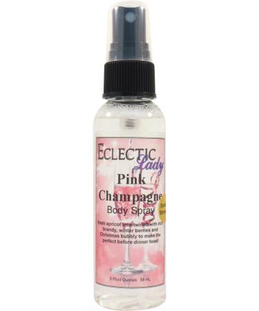 Pink Champagne Body Spray (Double Strength) 2 ounces Body Mist for Women with Clean Light & Gentle Fragrance Long Lasting Perfume with Comforting Scent for Men & Women Cologne with Soft Subtle 2 Fluid Ounces (Double Strength)