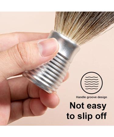 Razor Brush for Beard Care | Practical Hair & Beard Brush | Matt Silver Shaving Tool for Men - Buy Online on SooperMarket.com