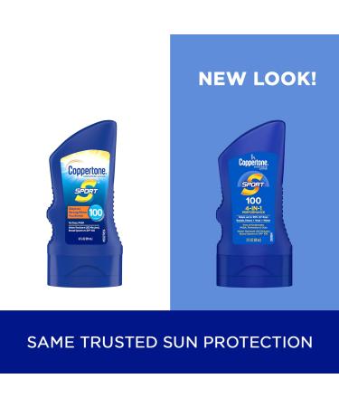 Coppertone SPORT Sunscreen SPF 100 - Water Resistant Travel Size 3 oz (12 Pack) - Ideal for International Shipping - Buy Online on SooperMarket.com