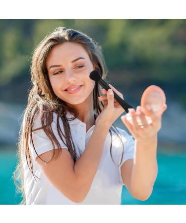 Nose Makeup Brush - U-Shaped Double Ended Contour Brush for Precise Blush & Highlight | 2-in-1 Puffy Makeup Tool for Beginners & Professionals | All Black - Buy Online on SooperMarket.com