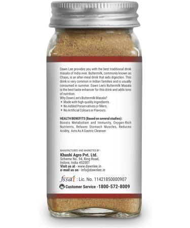 Dawn Lee Butter Milk Masala Indian Summer Hydrating Drink Blend of Natural Digestive Spices No White Sold Made with Desi Khand Buttermilk Masala Powder-75 Gram - Buy Online on SooperMarket.com