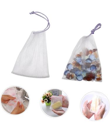 Baluue 40pcs Soap Bag Soap Net Foaming Net Bar Soap Face Soap Mesh Cosmetic Bag Soap Bar Foamer Bag Nylon 12x9.5cm Random Color - Buy Online on SooperMarket.com