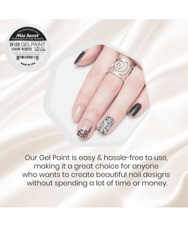 Mia Secret Professional Nail System UV/LED Gel Paint - Snow White 0.17oz - Buy Online on SooperMarket.com