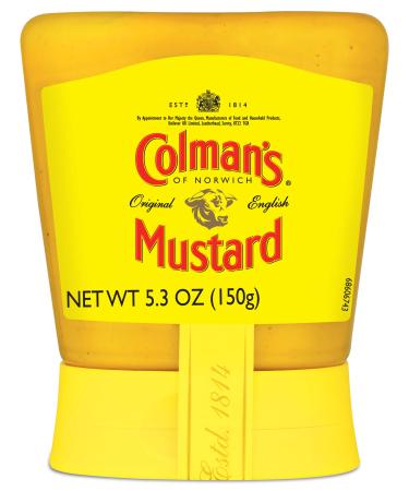 Colman's Squeezy Mustard, 5.3-Oz, Pack of 6 Original (Squeese Bottle) 5.3 Ounce (Pack of 6)