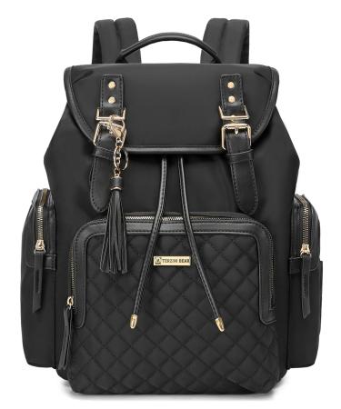 Diaper Bag Backpack,TERZINI BEAR Diaper Bags for Baby Boy Girl with USB Charging Port,Changing mat,Stroller Hooks (Black)