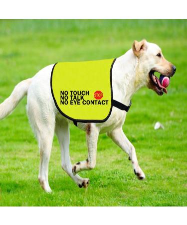 Nervous Dog Jacket Vest Service Dog Working Dog Anxious Dogs Scared Dogs Slogan Warning Vest (NO TOUCH Large) - Buy Online on SooperMarket.com