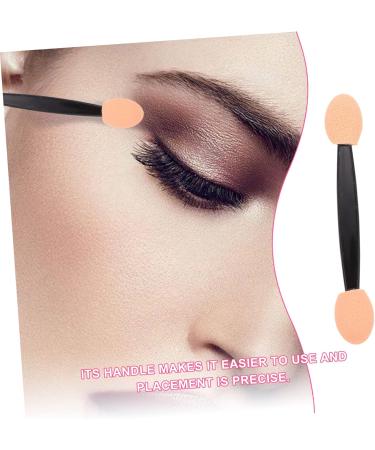 WOFASHPURET 100pcs Double Ended Eyeshadow Brush Makeup Sponge Mini Makeup Eye Makeup Applicator Eye Shadow Oval 6.5x1.3cm Black - Buy Online on SooperMarket.com