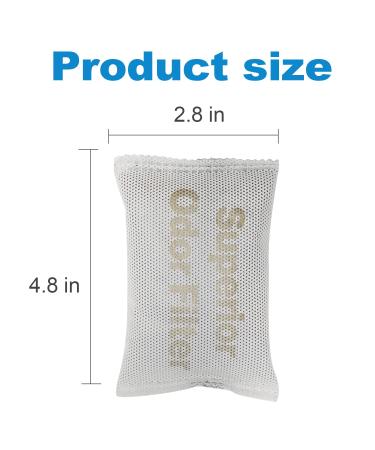 Activated Charcoal Odor Filters 4 Pack - Compatible with iTouchless Trash Cans 8 Gallon and Larger - Eliminates Trash Odors and Deodorizes Dustbins - Buy Online on SooperMarket.com