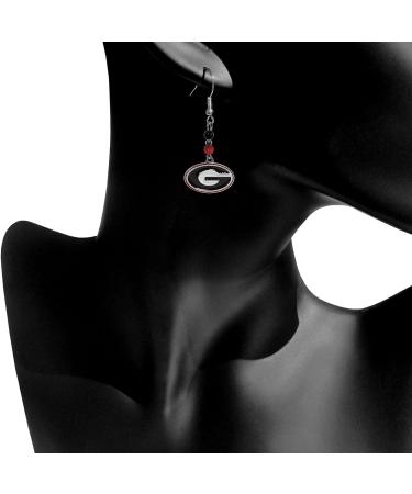 Siskiyou Sports NCAA Georgia Bulldogs Fan Bead Dangle Earrings - Officially Licensed Team Jewelry - Buy Online on SooperMarket.com