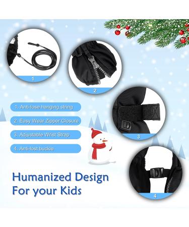 BQA Children's Ski Gloves - Waterproof & Windproof Thermo Warm F ustlinge for Boys & Girls (2-8 Years) - Navy - Buy Online on SooperMarket.com