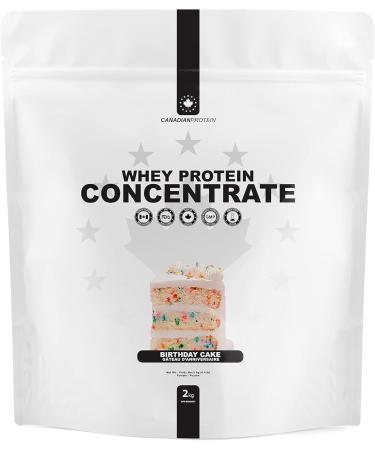 Canadian Protein Whey Concentrate 24g of Protein | 6 kg of Birthday Cake Flavored Low Carb Keto Friendly Workout Recovery Drink | Protein Powder Rich in BCAA Amino Acids - Buy Online on SooperMarket.com