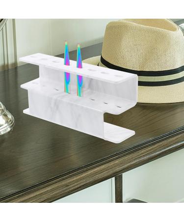Cabilock Acrylic Tweezers Holder Lash Extension Supplies Tweezer Holder Stand Lash Extension Supply Stand Makeup Brush Holder Tweezers Storage Holder 8 Holes White - Buy Online on SooperMarket.com