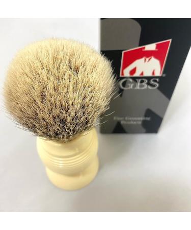 G.B.S Silvertip Badger Shaving Brush - Beehive Resin Handle Extra Soft Bristles 4.5 Inches - Premium Shaving Accessories for a Luxurious Grooming Experience - Buy Online on SooperMarket.com