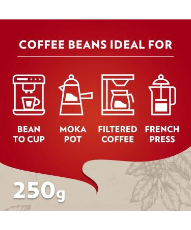 Lavazza Qualita Rossa 250g Medium Roast Arabica and Robusta Coffee Beans - Pack of 1 - Buy Online on SooperMarket.com