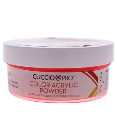 Cuccio Pro - Color Acrylic Powder - Neon Cherry - for Women - Acrylic Powder - 1.6 oz