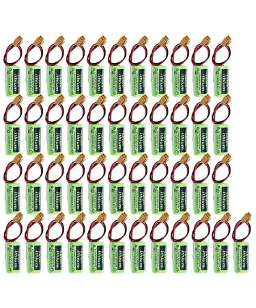 (Pack of 45) 1800mAh CR17335SE-R 3V Battery Replacement for SANYO with Plug