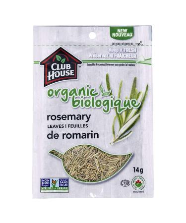 Club House Quality Natural Herbs & Spices Organic Rosemary Leaves 14g 14 g (Pack of 1)