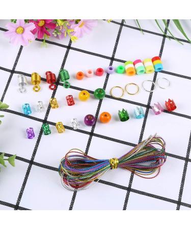 388pcs Loc Braid Jewelry for Hair Rings & Dreadlocks - Aluminum Braiding Cuffs, Clips, Pendants - Metallic Cord Decorations - 388 Piece Set - Buy Online on SooperMarket.com