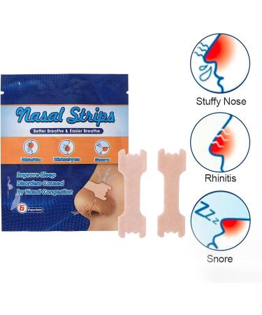 54pcs Nasal Strips - Acupuncture Point Patch for Congestion Relief and Snoring Reduction - Buy Online on SooperMarket.com