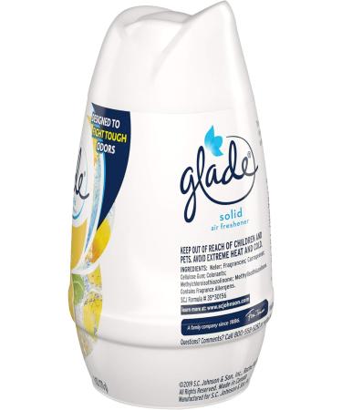 Glade Lemon Fresh Solid Air Freshener Deodorizer for Home & Bathroom - 6 Oz (12 Pack) - Buy Online on SooperMarket.com