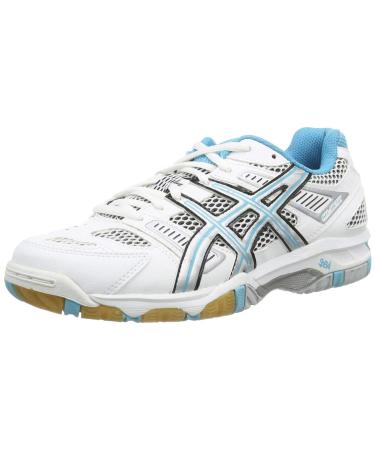 Asics GEL-TACTIC Women's Volleyball Shoes 43.5 EU White White Silver Blue