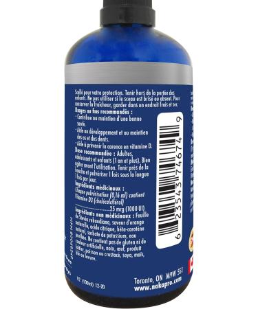 Naka Platinum Vitamin D SUBLINGUAL SPRAY instant Bioavailability 1000 IU (625 sprays) - 100 ml BONUS SIZE (60+40 FREE) - Buy Online on SooperMarket.com