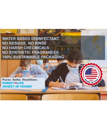 Purefypro Disinfectant Spray - 99.9999% Virus Elimination - Hospital Grade, Unscented, No Residue - 16 Fl Oz (Pack of 2) - Buy Online on SooperMarket.com