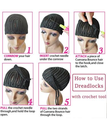 Silk-co All Human Handmade Dreadlocks Braiding Hair Extensions 12" Crochet Braids Reggae Hip-Hop Hairpiece Handmade for Braiding Dark Brown  - Buy Online on SooperMarket.com