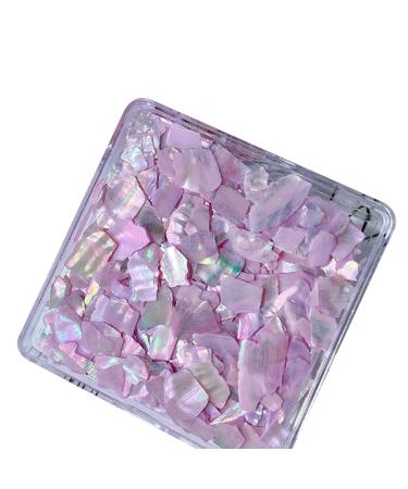 Irregular Shell Slices Nail Supplies Colorful Shell Nail Art Slices 3D Nail Art Flakes For Manicure Decoration DIY Nail Art Shells lavender purple