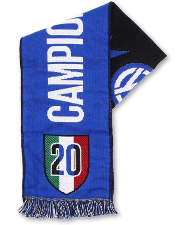 Inter Unisex Celebrative Scarf 20 Scudetto - Black/Blue One Size | International Shipping - Buy Online on SooperMarket.com