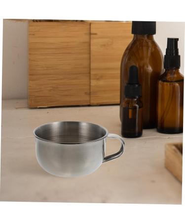 DOITOOL 4pcs Stainless Steel Shaving Soap Bowl Set - Silver Beard Cosmetic 10x8.5cm - Ideal for Men s Grooming - Buy Online on SooperMarket.com