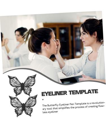 HAPINARY 2pcs Butterfly Eyeliner Stencil Wing Eyeliner Stamp Eyeliner Stencil - Buy Online on SooperMarket.com