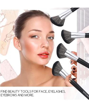 Worparsen Face Contour Brush Convenient Soft Synthetic Hair Portable Face Cheek Overall Setting Make Up Brush for Salon C - Buy Online on SooperMarket.com