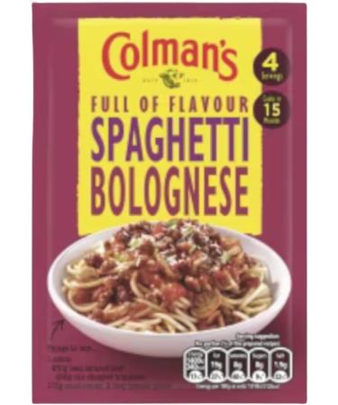 3 x Colman's Spaghetti Bolognese Recipe Mix Delicious with Grated Cheddar Cheese Quick to Prepare Sauce Mix 44g with Oerich Recipe Card - Buy Online on SooperMarket.com
