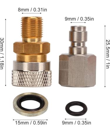Bediffer 1/8 BSPP Quick Release Coupler Socket - CNC Machined for Pneumatic Toys - Buy Online on SooperMarket.com
