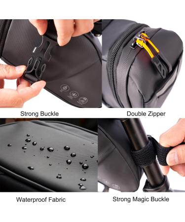 Cckole Waterproof Bicycle Saddlebag | Expandable 1.5-2L Bike Rear Bag with Reflective Features - Buy Online on SooperMarket.com