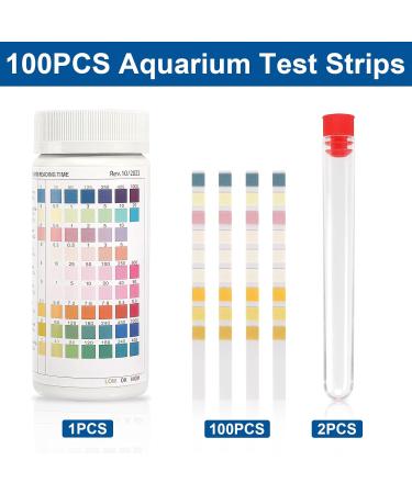 Buy Aorops 9-in-1 Aquarium Test Strips - 100 Pieces for Accurate Water Testing | Nitrate Nitrite Hardness pH & More - Ideal for Fish Tanks - Buy Online on SooperMarket.com