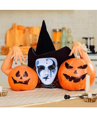 Topyond Halloween Light up Mask LED Light Face Cover EL Cold Light Emitting Up Scary Skull Face Cover for Party - Buy Online on SooperMarket.com