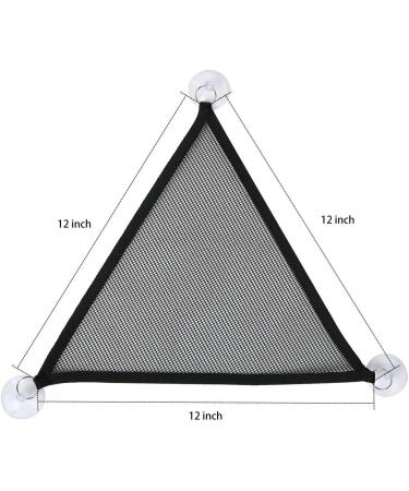 YUIP Mesh Reptile Hammocks Reptile Lizards Snakes Hammock Lounger Ladder Accessories Net Hanging Bed Toys (12"x12"x12" Black) - Buy Online on SooperMarket.com