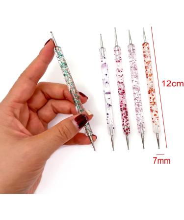 JZK 5pcs Gel Nail Dotting Pen Set - Double-Ended Nail Dotter for Nail Art Design & Painting - Buy Online on SooperMarket.com