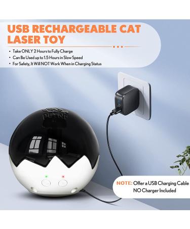 3-in-1 Cat Laser Toy with Interactive Tumbler Ball, Feather Toys, Real Mice Sound - 3 Speeds, 3 Timers - Rechargeable - Indoor Electronic Kitten Chaser Toy - 2021 Newest - Buy Online on SooperMarket.com