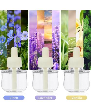 SCENT-HI 3-Piece Electrical Air Freshener Plug Refills - Linen Lavender & Vanilla - 29ml Compatible with Air-Wick Mix - Buy Online on SooperMarket.com