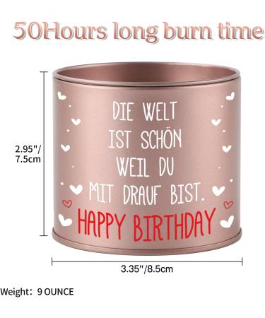 Prstenly Birthday Gift for Women - Unique Metal Candle for Girlfriend Mom Sister & Best Friend - Buy Online on SooperMarket.com