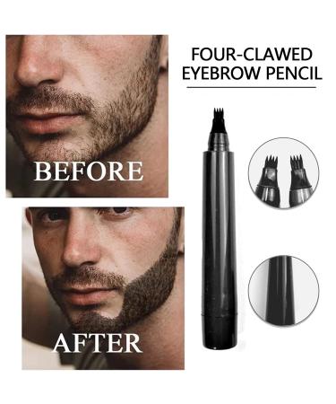 Natural Beard Filler Pencil Set - Long-Lasting Waterproof & Fashionable Beard Styling Tool for Perfect Hair & Eyebrow Definition - Buy Online on SooperMarket.com