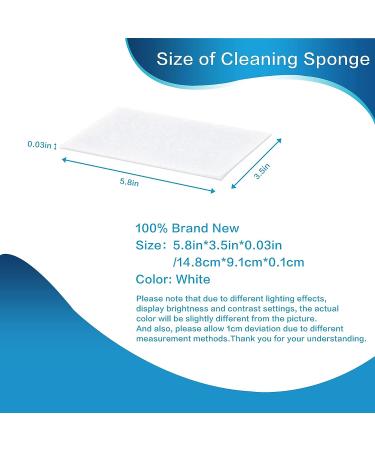 100 Count Disposable Magic Sponge Eraser Sheets - Thin Nano Cleaning Wipes for Hard-to-Reach Places - Buy Online on SooperMarket.com